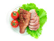 meat smoked bacon with lettuce and tomato