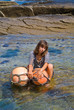 Girl with floats 1