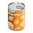 Boite de conserve  - Epargne - Orange