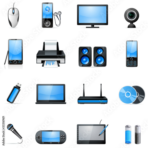 Vektor: Elektronik Icon Set Elektronik Icon Set