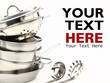 Group of stainless steel kitchenware