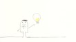 pupazzo con lampadina