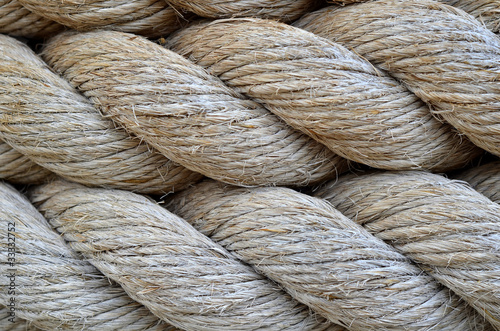 Photo: Abstract Background Texture Of Thick, Strong Rope Abstract Background Texture Of Thick, Strong Rope