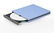 Portable slim external CD DVD