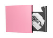 Portable slim external CD DVD