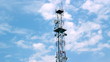 Telecommunication Tower Among The Clouds
