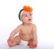 Baby Girl in Diapers