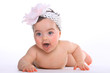 Baby Girl on the floor excited