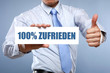 100% zufirieden