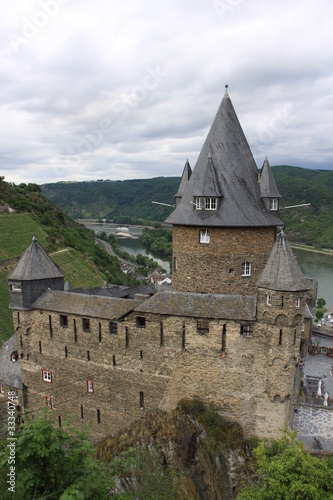 Foto: Blick auf Burg Stahleck bei Bacharach Blick auf Burg Stahleck bei Bacharach