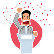 Homme politique rouge Homme politique rouge