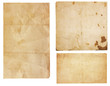 Three Vintage Paper Scraps