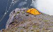 Extreme camping at the top of Greece on Mt. Olympus.