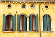 Italy, Venice house detail in the foundations of mercy Italy, Venice house detail in the foundations of mercy