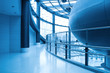 modern curved corridor