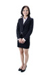 full body asian business woman