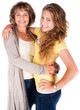 Photo: Mother and daughter embracing each other Mother and daughter embracing each other