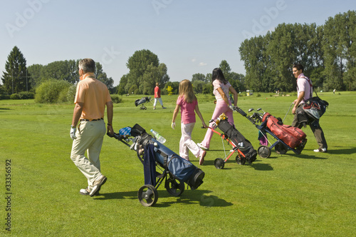 Photo: gutgelaunte Golfspieler gutgelaunte Golfspieler