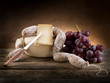 cheese salami and grapes cheese salami and grapes