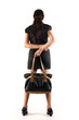 Young woman with black bag Young woman with black bag
