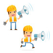 set of funny cartoon builder