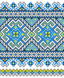 embroidered good like handmade cross-stitch ethnic pattern