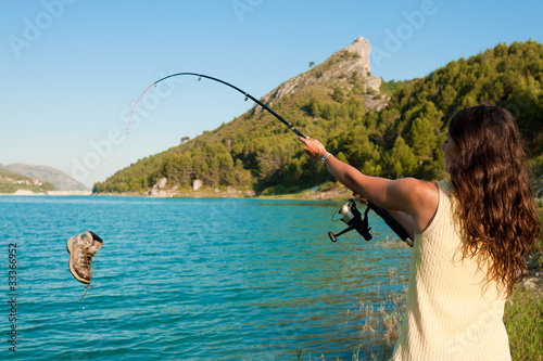 Photo: Fishing a boot Fishing a boot