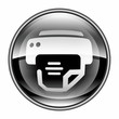 printer icon black, isolated on white background. printer icon black, isolated on white background.