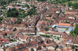 Vue aérienne de Poligny, Jura