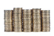 ����: Piles of european 20 cent coins, isolated on a white background � Kruwt #33370707