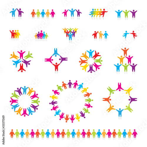 Vektor: set-icon-people-team set-icon-people-team