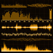 Sound waves set. Music background. EPS 8 Sound waves set. Music background. EPS 8