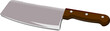 Kitchen chef's knife isolated on a white background Kitchen chef's knife isolated on a white background