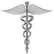 Photo en ligne au meilleur prix Silver caduceus medical symbol