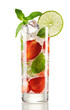 Strawberry mojito cocktail