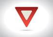 Yield / Give Away Traffic Sign Icon Yield / Give Away Traffic Sign Icon