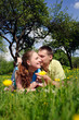 couple in the park couple in the park