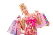 Attractive Young Woman with Shopping Bags