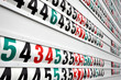 Leaderboard Zahlen Tafel Nummer