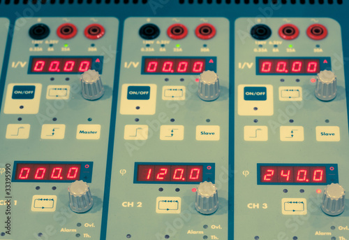 Photo: digital display and control knobs digital display and control knobs