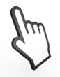 Hand cursor - 3d render Hand cursor - 3d render