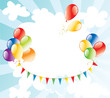 colorful balloons in the sky