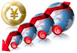 Locomotive Yen Business & Financial world negative