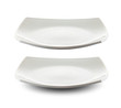 square white plate isolated with clipping path included square white plate isolated with clipping path included
