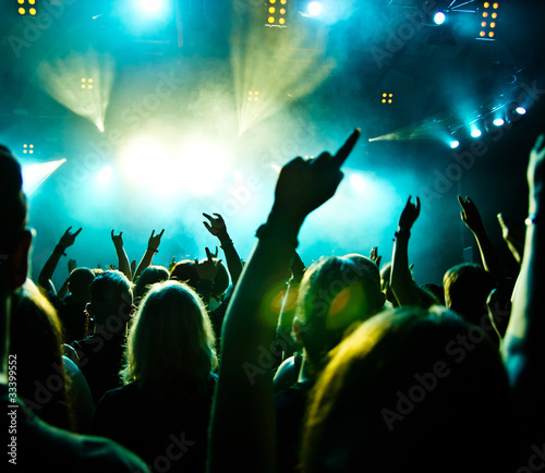 Foto: concert crowd in motion concert crowd in motion