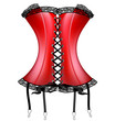 lady's red corset