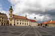 main square historical arhitecture in Sibiu Transylvania Romania main square historical arhitecture in Sibiu Transylvania Romania
