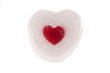 Bright Red Heart Frozen in Ice