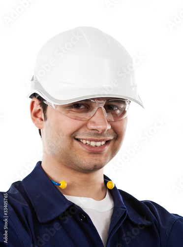 Photo: Happy worker portrait Happy worker portrait