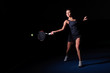 Photo: woman play tennis woman play tennis